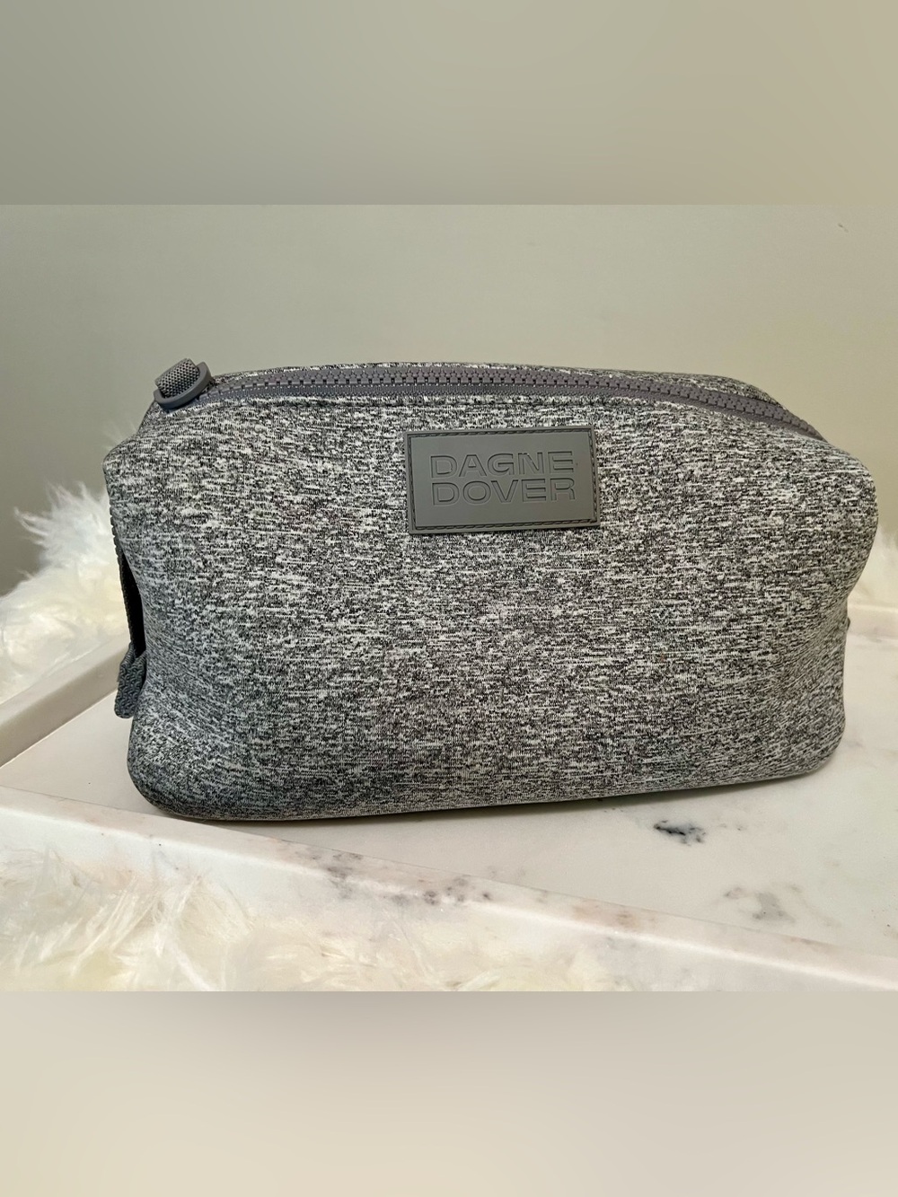 Dagne Dover Large Hunter Toiletry Pouch in Gray